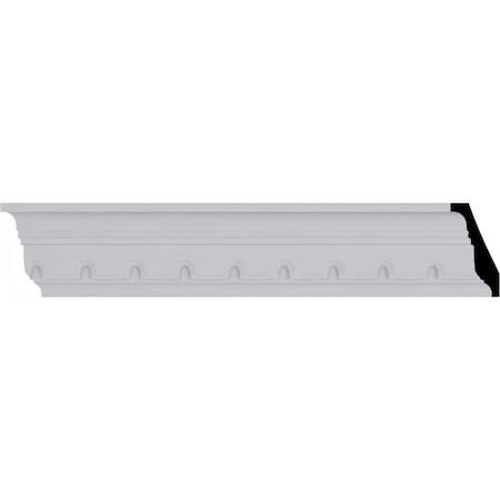 Ekena Millwork 2 7/8"H x 1 1/2"P x 3 1/4"F x 94 1/2"L Dentil Crown Moulding MLD02X01X03DE